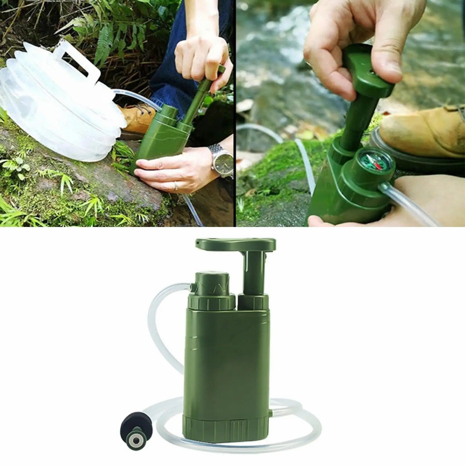 Emergency Survival Water Filter Straw Multifunction Compass Water Purifier (No FDA, BPA-Free) Emergency Survival Water Filter Straw Multifunction Compass Water Purifier (No FDA, BPA-Free)